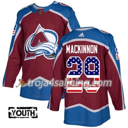 Colorado Avalanche tröja Nathan MacKinnon 29 Adidas 2017-2018 Burgundy Röd USA Flag Fashion Authentic - NHL Tröjor Barn Colorado Avalanche tröja Nathan MacKinnon 29 Adidas 2017-2018 Burgundy Röd USA Flag Fashion Authentic - NHL Tröjor Barn